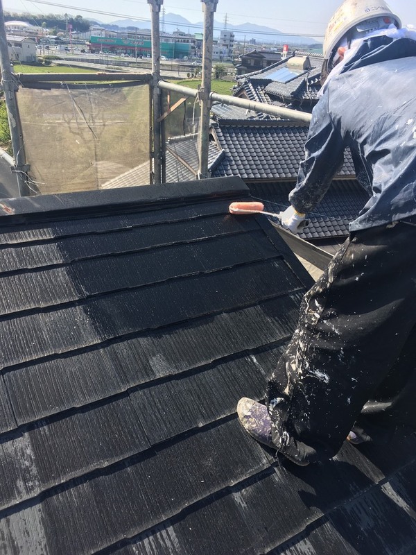 下益城郡御船町Ｙ様邸　外壁塗装　屋根塗装　下塗り作業サムネイル