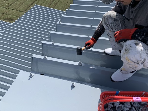 熊本市西区　折半屋根塗装工事サムネイル