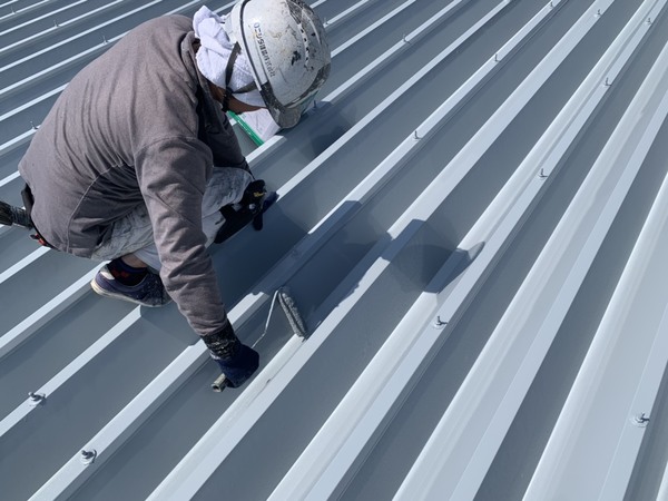 熊本市西区　折半屋根塗装工事サムネイル