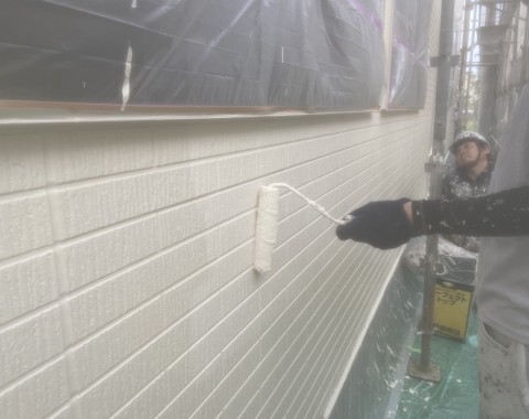 菊池市　アパート屋根外壁塗装工事